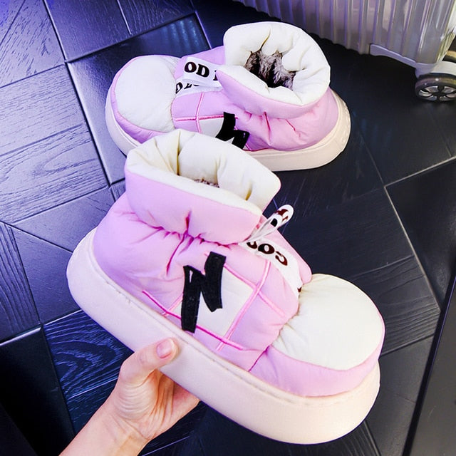 Warm Plush Lining Slippers